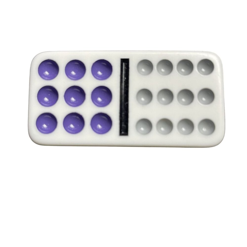 Double Twelve Dominoes Replacement Tile 9 12 Color Dot mq